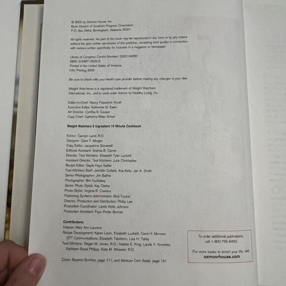 Cookbook 5 Ingredient 15 Minute Cookbook from Weight Watchers - Picture 4 of 11